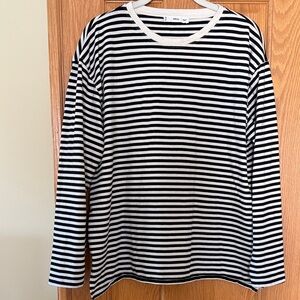 Mango Cream and Black Striped Top